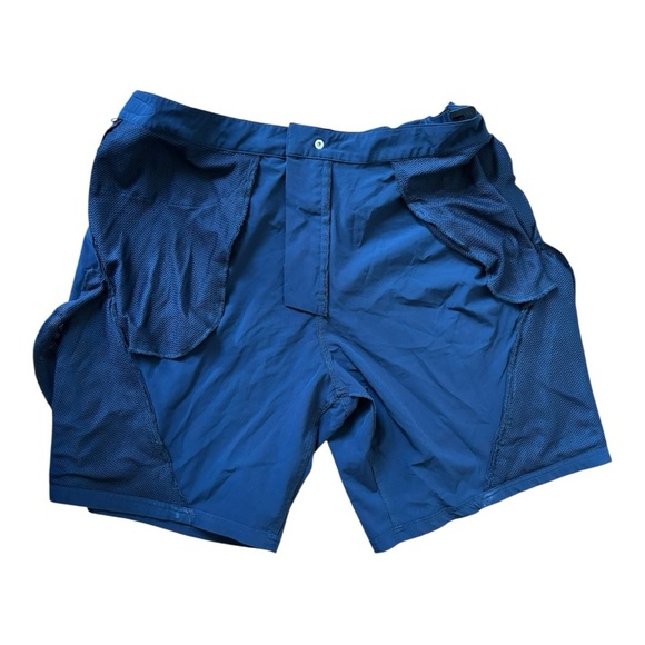 Coolibar Men's Calasa Tech Swim Trunks Size XL Navy UPF 50+ - Picture 7 of 14